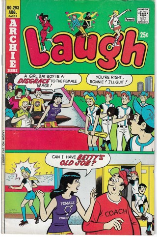 Archie Series Laugh Comic No. 293 August 1975