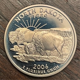 2006 S North Dakota State Washington Quarter Dollar DCAM Proof 