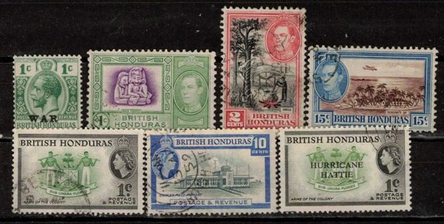 British Honduras Stamps 1918-1962