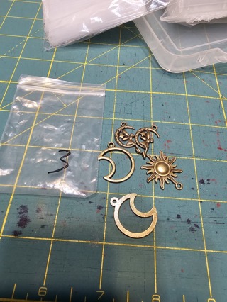 Moon/sun charms 