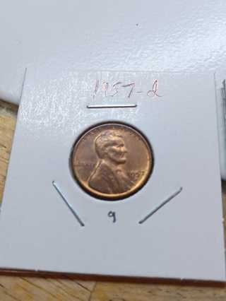 1957-D Lincoln Wheat Penny! 12.9