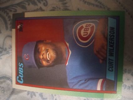 Curt Wilkerson 1990 Topps Chicago Cubs