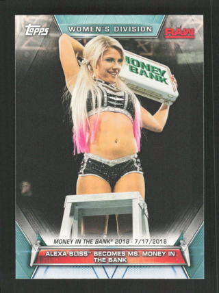 2019 Topps WWE Women's Division Alexa Bliss #77 Memorable Matches and Moments