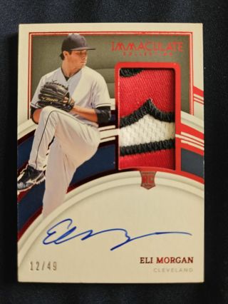 2022 Panini Immaculate Collection Rookie Patch Autograph Eli Morgan