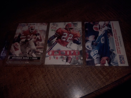 Three card lot football,  some of the best running backs of all time