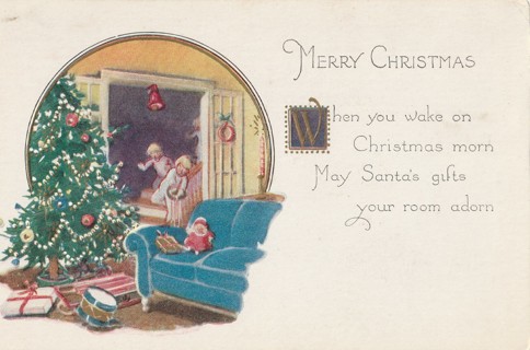 Vintage Unused Postcard: f: Christmas