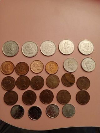 26 Canada coins