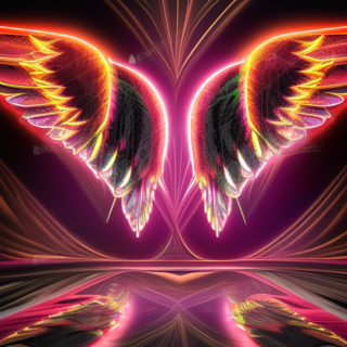 Listia Digital Collectible: Stunning Wings Prismatic Reflection