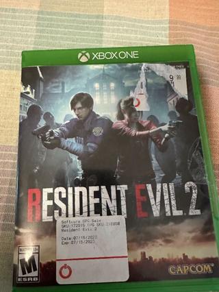 Resident Evil 2- For Xbox 1