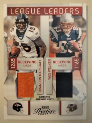 2009 dual jersey Brandon marshall Wes Welker 250/250