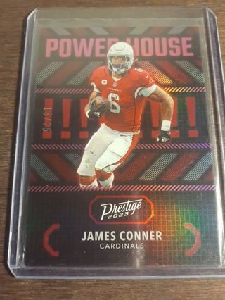  2022 Prestige Xtra Points Platinum ~ James Conner SER #ed 15/25