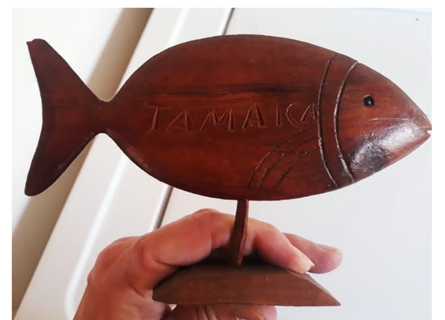 Wooden Fish Statue from Jamaica