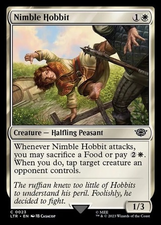 Nimble Hobbit, MTG, The Lord of the Rings, Magic the Gathering