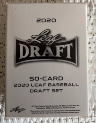 2020 Leaf Draft 50 Card Baseball Set