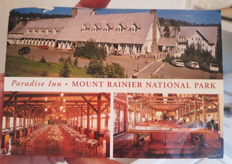 Mount Rainier National Park USED postcard