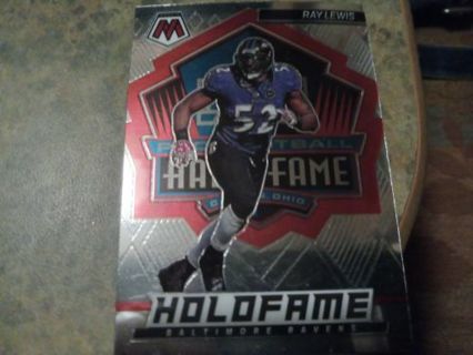 2022 PANINI MOSAIC HOLOFAME RAY LEWIS BALTIMORE RAVENS FOOTBALL CARD# HF-6