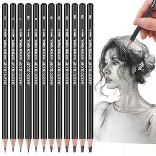 12 Pack Professional Sketching Pencils for Drawing