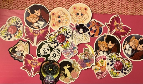 20 misc. Sailor Moon stickers