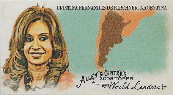 2008 Topps Allen and Ginter Mini World Leaders #WL1 Cristina Fernandez de Kirchner