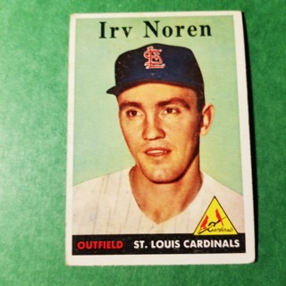 1958 - TOPPS BASEBALL CARD NO. 114 - IRV NOREN  - CARDINALS
