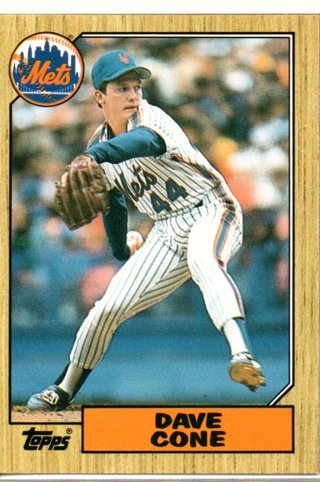 1987 Topps Traded Dave Cone Rookie #24T