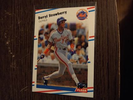 Daryl Strawberry 88 Fleer Mets