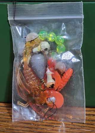 Small Baggie of Fishing Lures and Weights