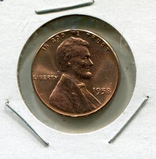 1958 P Lincoln Wheat Cent-B.U.