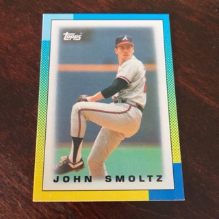 1990 Topps League Leaders Minis - [Base] #47 John Smoltz