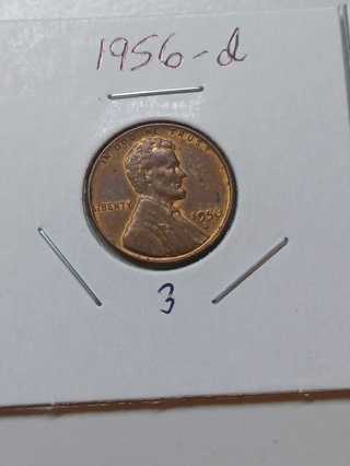 1956-D Lincoln Wheat Penny! 19.3