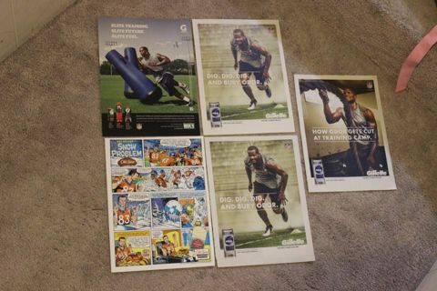 (5) Denver Broncos Magazine Ads/Posters NFL Football Champ Bailey Von Miller