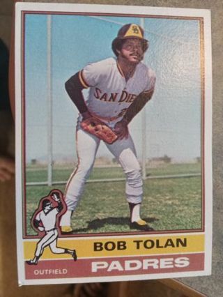 1976 TOPPS BOB TOLAN SAN DIEGO PADRES BASEBALL CARD# 56