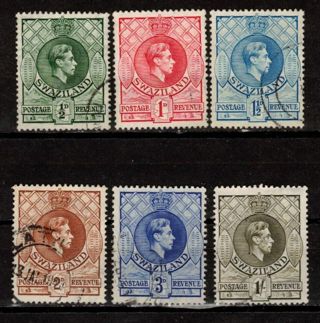 Swaziland Stamps with King George 6