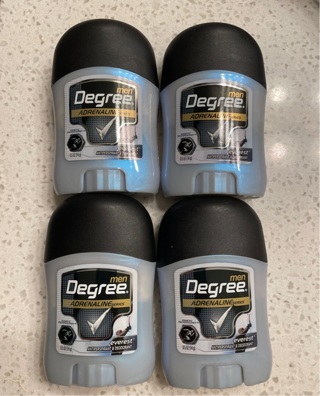 4 men’s Degree anti-perspirant deodorants 