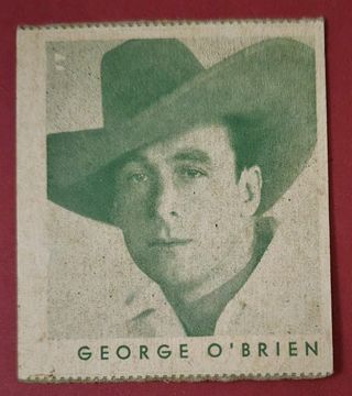 Two Mini Trading Cards George Obrien No. 134 and Wallace Macdonald No. 140