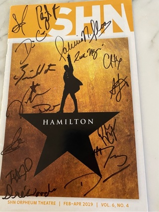 Hamilton Signed Playbill