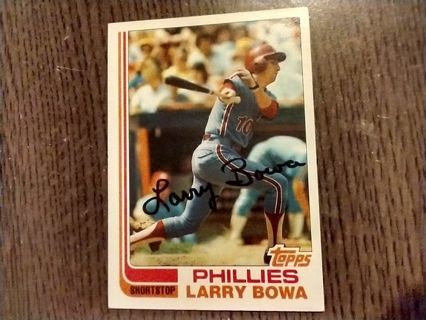 Larry Bowa Phillies 1982 Topps