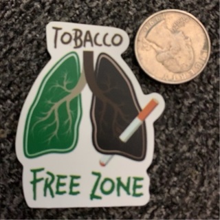 Tobacco Free Zone Sticker 