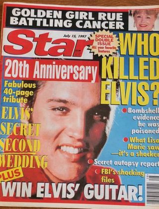 1997 Star Magazine 40 page Elvis Tribute!