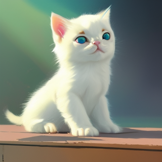 Listia Digital Collectible: Blue Eyed Kitten