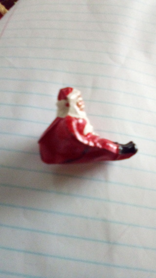 Cast metal santa, Antique 