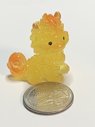 DRAGON~#1~YELLOW~1 DRAGON ONLY~GLOW IN THE DARK~FREE SHIPPING!