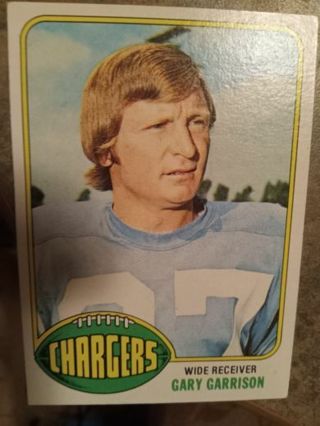 1976 TOPPS GARY GARRISON SAN DIEGO CHARGERS FOOTBALL CARD# 95