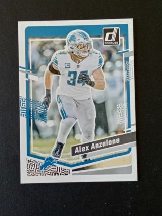 Two Detroit Lions Anzalone & Blades Football Cards