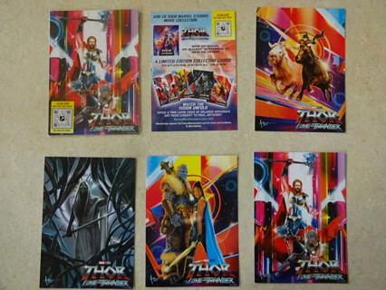 New Sealed Marvel Comics Thor Love & Thunder Collector Cards