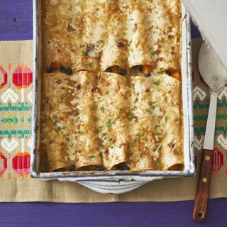 RECIPE #1 : Butternut Squash and Black Bean Enchiladas 