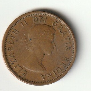 1958 Canadian Penny