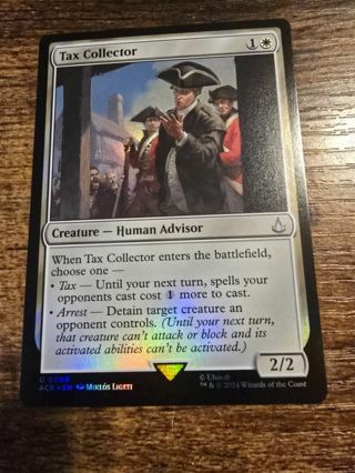 Magic the gathering mtg Tax Collector foil card Assassins Creed