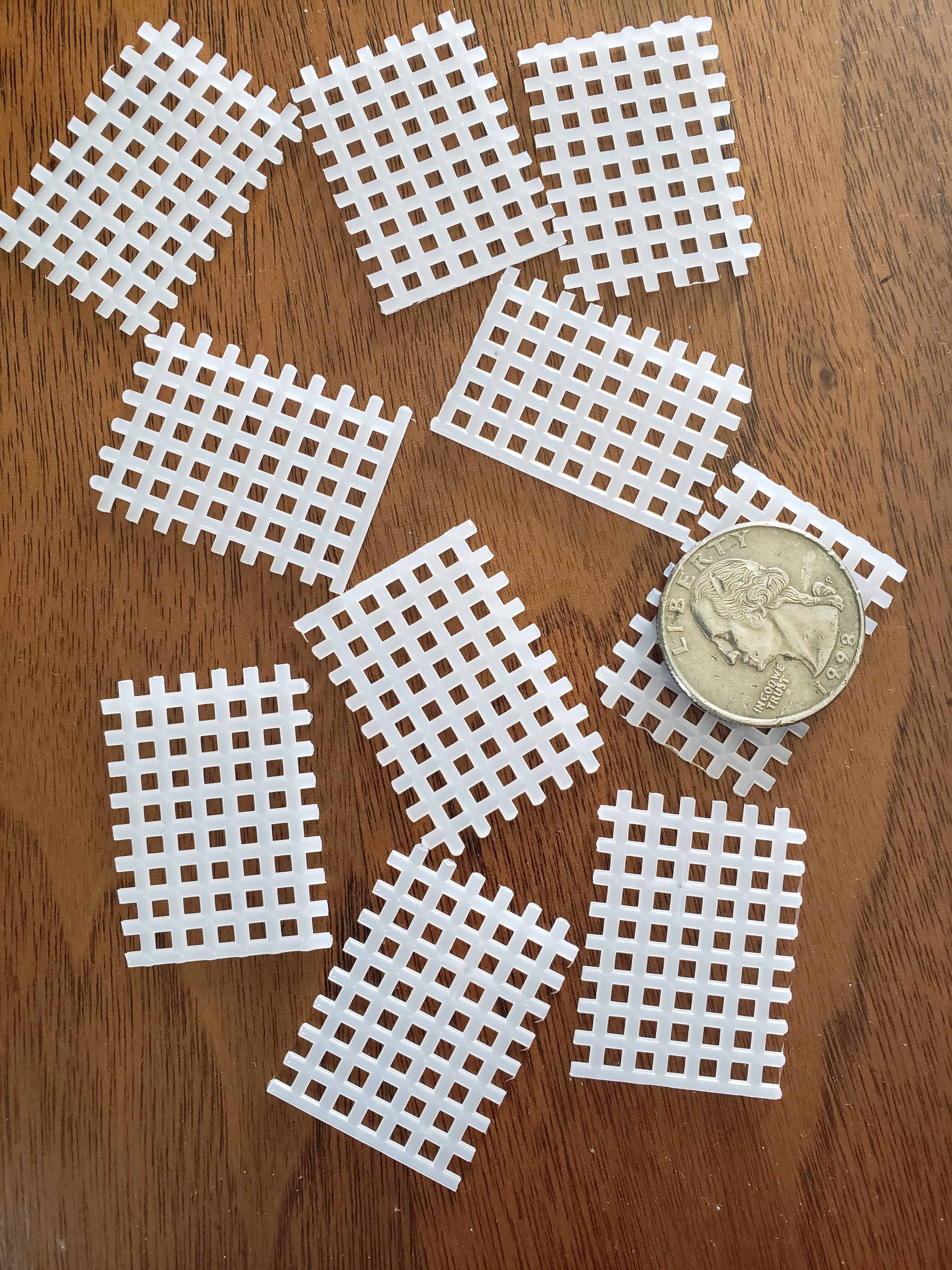 FREE: Plastic Canvas Squares-Ear Ring Holders