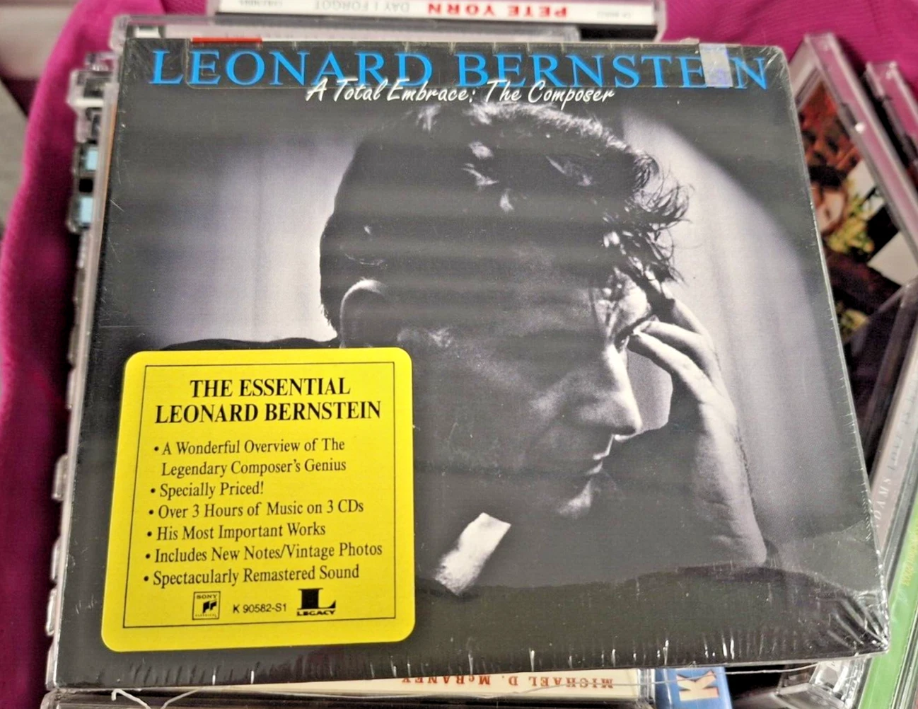 FREE: Sealed Leonard Bernstein A Total Embrace CD Audio Essential Of, Music Audio